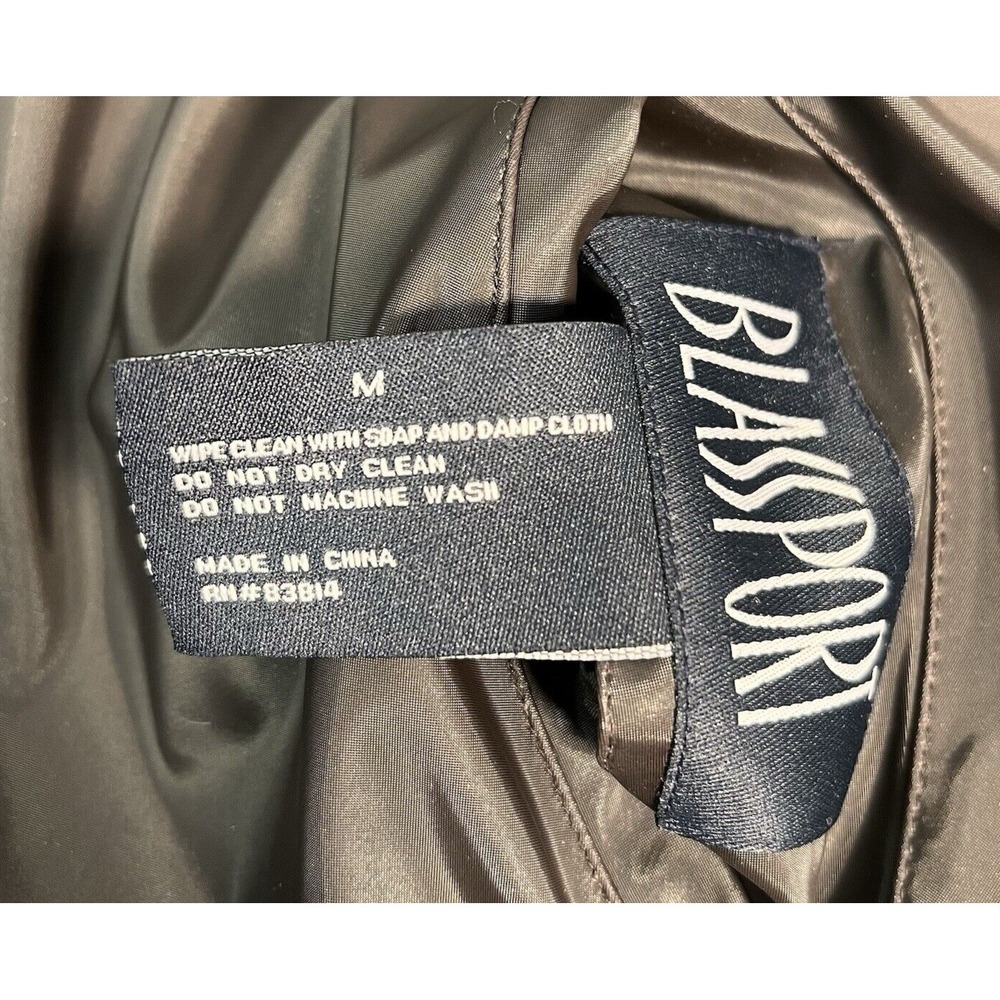 VTG Blassport Womens M Brown Reversible Vest Faux Fur Full Zip Mock Neck Classic - Picture 10 of 12
